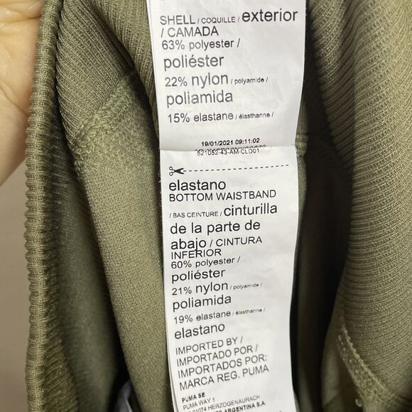 PUMA Train Seamless High Waist Women's Leggings Size Small Green Activewear - Picture 8 of 10